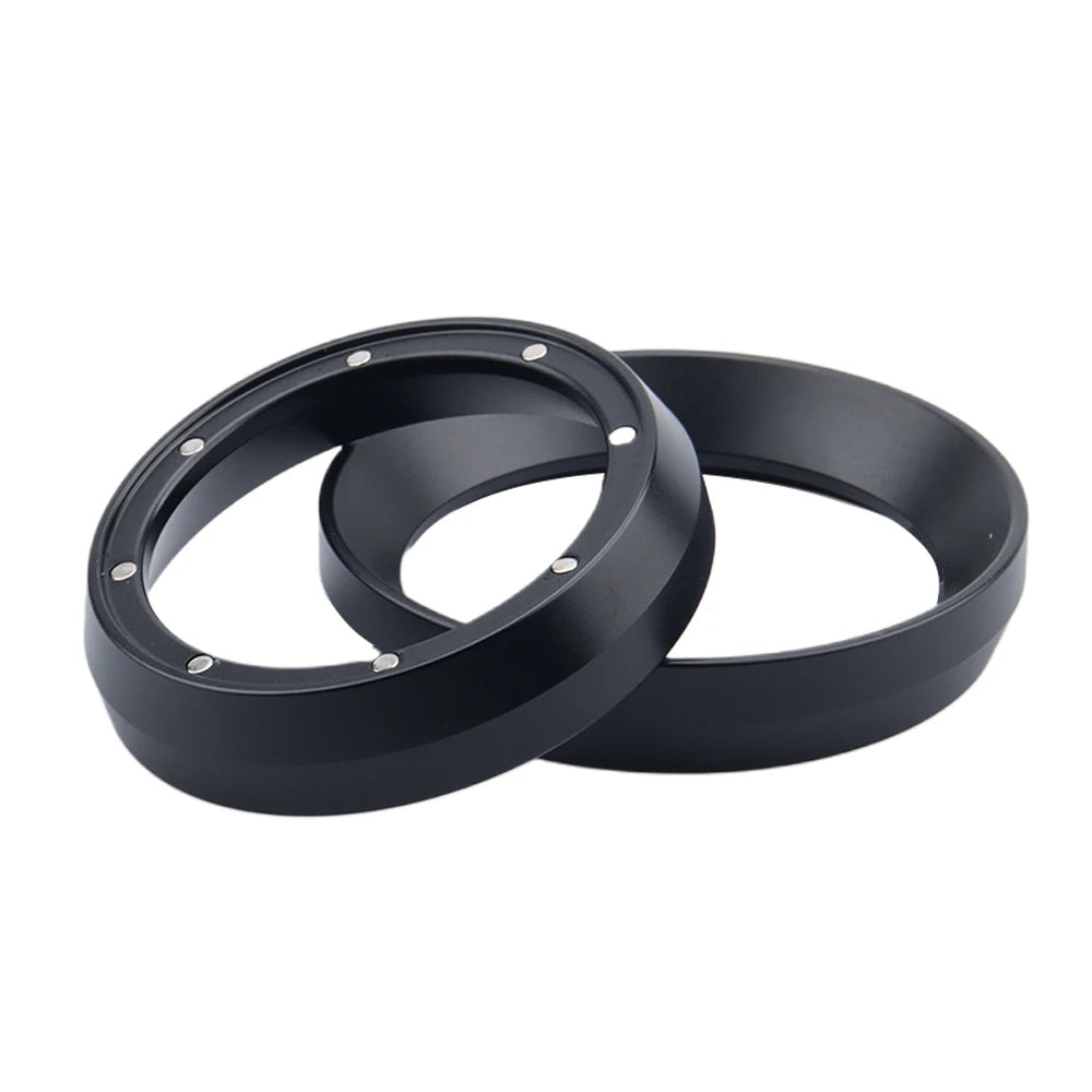 51/54/58mm Coffee Portafilter Dosing Ring Barista Tools Magnetic Dosing Ring Espresso Black