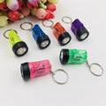 Promotional Gift Mini Plastic Electric Torch Bright Light Lighting LED Miner's Lamp Keychain