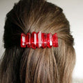 2026 Welcomed Design Natural Red Crystal Handmade Comb 8cm Hair Clip Bridal Hair Comb