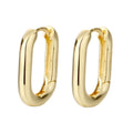 Hot Selling French S925 Sterling Silver Hoop Huggie Earrings 18K Gold Plated U Shaped Paperclip Minimalist Weddings Gifts