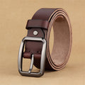 Handmade Men'S Belt Genuine Vintage Casual Brass Buckle Men'S Belt