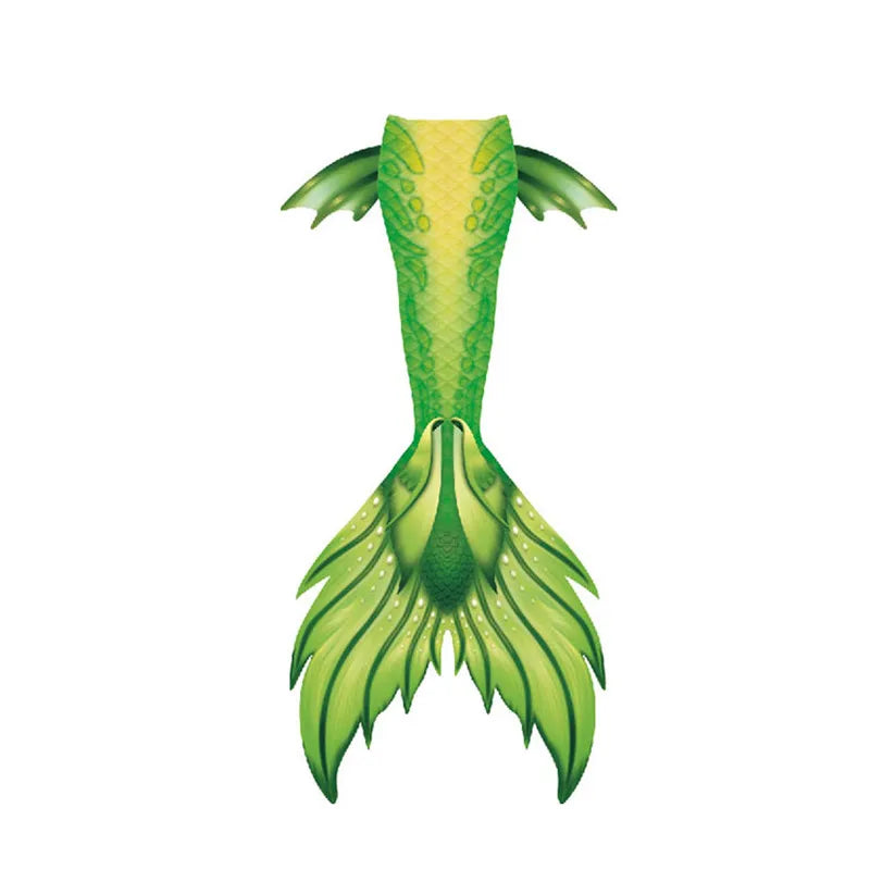 Factory Directly Sell Professional Mermaid Tail 2 Piece Set Letter Pattern Crystal Decoration Plus Size Women's Swimming