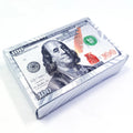 Deskjoy 24K Foil Waterproof Luxury Advertising Poker Playing Cards for Tricks Parties & Games US Dollar Plastic Gift Box