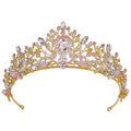 Rhinestone Bride Tiaras Handmade Wedding Crown for Bride Headpiece Crystal Crown Wedding Headwear