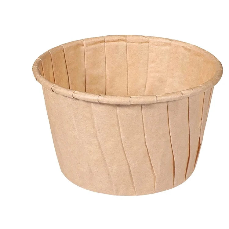 Top Hat Shaped Heavy Duty Greaseproof Parchment Disposable Baking Liners for Muffin Cupcake Cookie Bread for Food Industrial Use