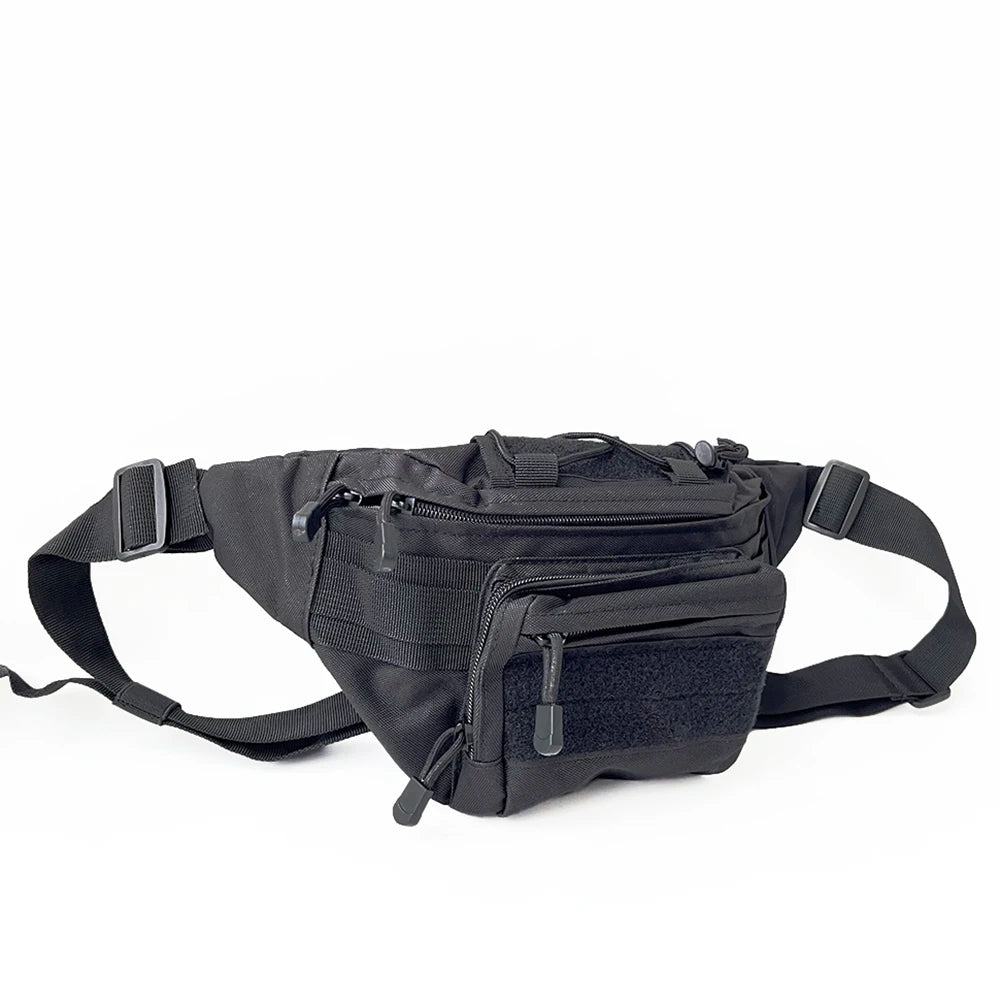 Outdoor Hiking Fishing Fanny Pack 900D Assault Molle Pack Rucksack Bag Men Phone Pouch Camping Hunting Tactical Waist Bag