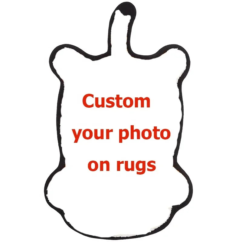 Custom Your Photos Modern Cut Pile Anti-slip Pet Friendly Rugs for Bedroom Living Room Kitchen Area & Door Mats