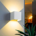 12W Modern Led Light Motion Sensor Cube Waterproof Wall Light up and Down for Outdoor IP65 LED Decoration Wall Light Outside