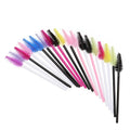 Factory Direct Sales Disposable Color Water Drop Eyelash Brush Eyelash Volume Mascara Brush pink Color