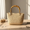 Deepeel MHD030 15cm 20cm Handbag Hardware Accessories Purse Bamboo Handle Bag Wooden Handles