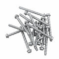 Heavy Duty Hex Head Galvanized Zinc Plated Self Drilling Concrete Screw