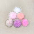 Factory Wholesale 13-15cm Real Raccoon Fur Pompom Ball Snap-on Bag Pendant and Garment Use