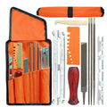 Chainsaw Chain Sharpening Set Professional Chainsaw Sharpener Set with Bag Round/Flat File Sharpener Tools for Carpentry