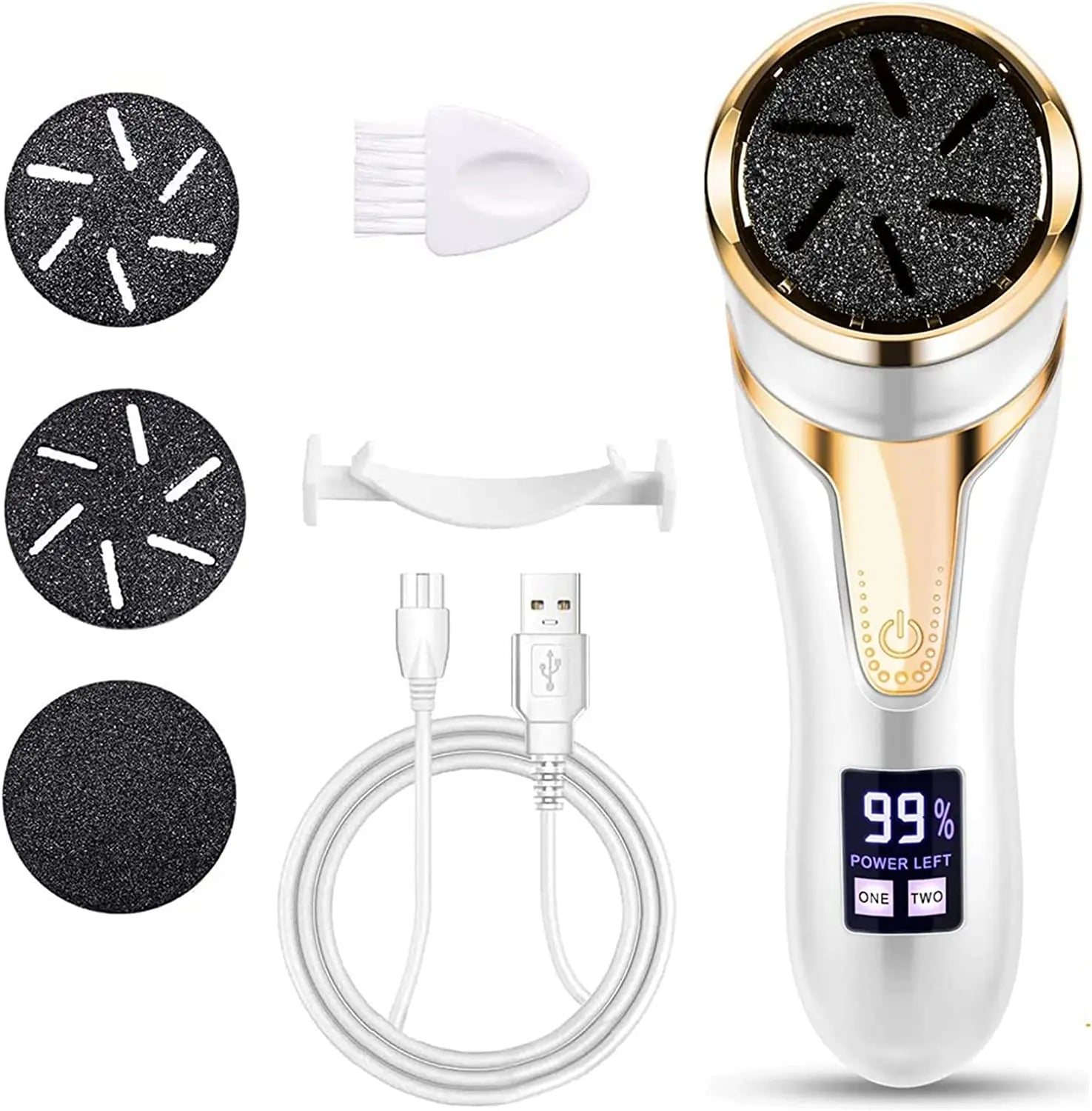Electric Foot Callus Remover Rechargeable Foot Grinder Scrubber for Dead Skin