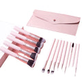 Premium Synthetic Foundation Blush Makeup Brush Set Private Labei Makeup Brush Eye Shadow 14pcs Opp Bag Synthetic Hair 10sets