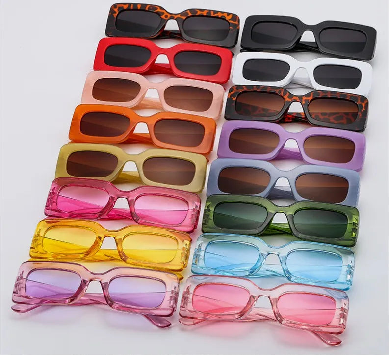 2023 New Square Sunglasses Candy-Colored Sunglasses Lunettes Soleil Gafas De Sol Wholesale