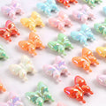 UV Large Straight Hole Beads Acrylic Crystal Butterfly Beads Necklaces Bracelets DIY Jewelry Making Findings Mobile Phone Chain