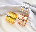 Home and Kitchen Gadgets European Style Napkin Rings Gold Silver Decoration Napkin Buckle for Wedding Banquet