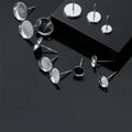 Hypoallergenic 925 Sterling Silver Flat Base Earrings Findings DIY Sticky Ear Studs Accessories
