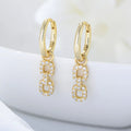 The Latest Model Is the Most Popular Affordable High Quality Safety Pin Diamond Hoop Earring