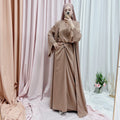 New Style 3 Piece Set Islamic Clothing Abayas Handmade Stones Abaya Dubai 2026 Dresses Maxi