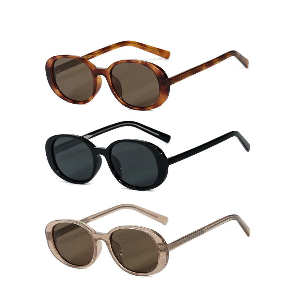 TR90 Frame Acetate Temple Brand Designer Polarized Luxury Custom Trendy Oval Sunglasses