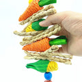Hand Knit Carrot Corn Pet Chew Toy for Rabbits Parrots Birds Pet Chew Product