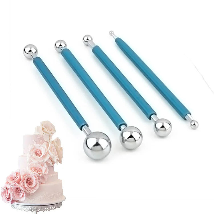 Online Top Seller Kitchen Accessories Set DIY Stainless Steel Baking Tools Durable 4pcs Cake Decoration Non-stick Sticks