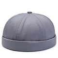Wholesale Brimless Skull Cap Retro Beanie Hat Stylish Casual Street Cotton  Rolled Cuff Cotton Brimless Hat Docker Sailor Cap