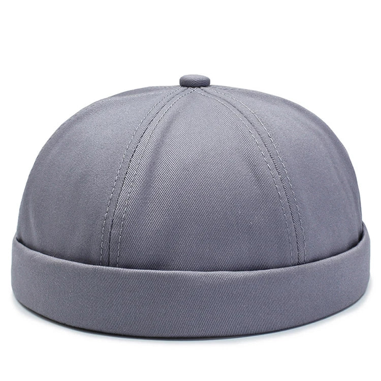 Wholesale Brimless Skull Cap Retro Beanie Hat Stylish Casual Street Cotton  Rolled Cuff Cotton Brimless Hat Docker Sailor Cap