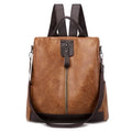 2025 Large Capacity Anti-theft Backpack Soft Leather Single Shoulder Backpack Student Travel Bag