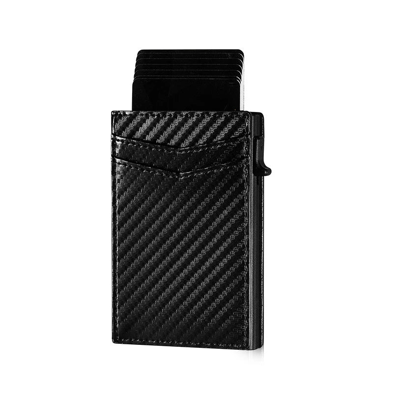 Embossed Customized Pop up Credit Card Holders for Men Slim Card Holder Wallet