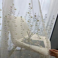 Factory Supply Embroidered Style Soft and Warm Voile Fabric Curtain Ready Stock