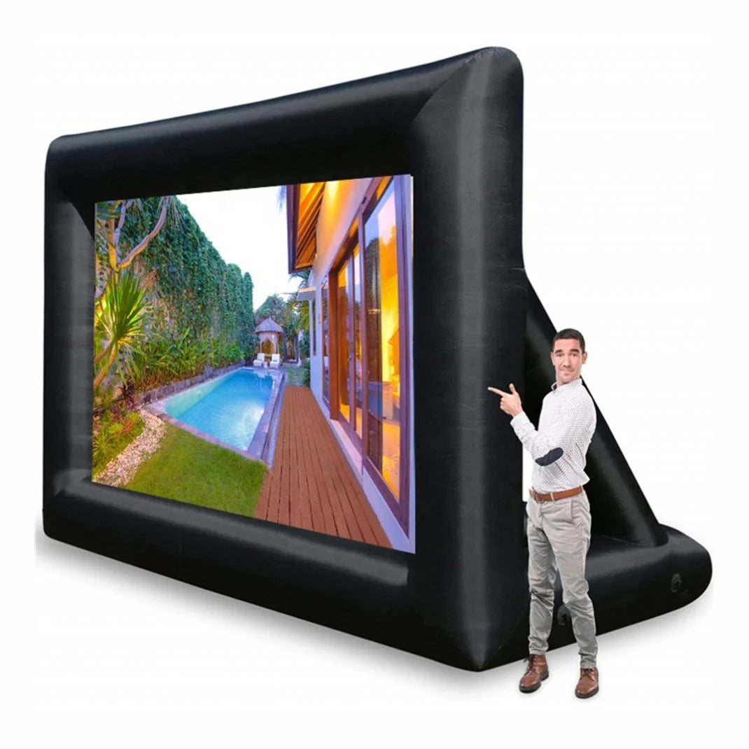 High Quality Outdoor 20Ft Advertising Projector Screen Inflatable Movie Screen Inflatable