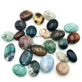 Hand Carved Natural Quartz Crystal Palms Gemstone Tumble Stone Healing Crystal