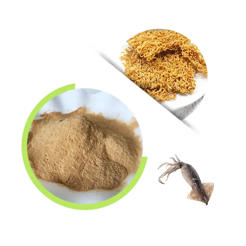 Factory Direct Pure Squid Powder Hight Protein High-Amino Carp Attractant Natural Umami Flavor for Seafood Snacks Bulk Supply