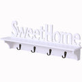Sweet Home Vertical Wall Rack Plastic Key Holder with Hooks for Tool Storage for Kitchen Bathroom Living Room Organizer