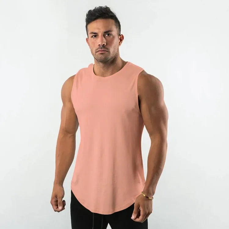 Solid Gym tank Top Bodybuilding Vest Mens Design Your Own Custom Wrestling Singlet in Stock
