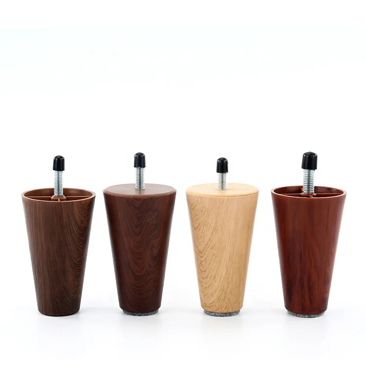 Best Selling Tapered Furniture Legs ABS Material for Outdoor Hospital Living Room Bed Leg ABS Leg
