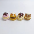 100Pcs Miniature Resin Cream Cake Hamburg Flatback Cabochons Simulation Food Scrapbooking DIY Embellishment Decoration Crafts