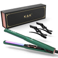 Hair Straighteners LCD Display Salon Flat Iron Titanium Plate Electric 360 Swivel Power Cord RV Hotel Use Styling Tool