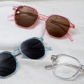 Wholesale Half Titanium Frame Sunglasses for Men Women Simple Square Optical Lenses Polarized Tac Mens Womens Sunglasses