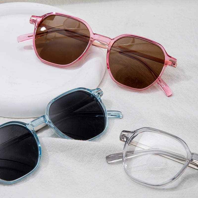 Wholesale Half Titanium Frame Sunglasses for Men Women Simple Square Optical Lenses Polarized Tac Mens Womens Sunglasses