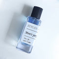 Empty Spray Glass Square 50ml Blue Perfume Bottle With Plastic Lid OEM Custom 30ml 50ml 100ml Rectangle Vintage Cologne Bottle