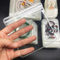 Plastic Pure clear Transparent Pvc Ziplock Bag Bags for Gold Jewelry Card Packing Rich Sizes 100pcs Pack Organizer
