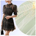 2026 Latest Tulle Mesh Fabric for Wedding Bridal Foil Printing Dot Golden Glitter Flash 100 Polyester Tulle Fabric