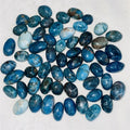 Natural Blue Crystal Energy Stone 2-3.5cm Blue Apatite Gravel Tumbled Stones for Healing Gift Decoration