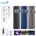 TrustFire MINIX3-SE 1200LM EDC Magnetic Flat Flashlight with UV Light & Red Laser IPX6 Waterproof Torch for Outdoor & Repair