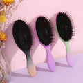 Wholesale Salon Hairdressing Hair Extension Comb Hair Detangler Tangle Knot Bristle Hair Detangling Brush Soft Finish Brush