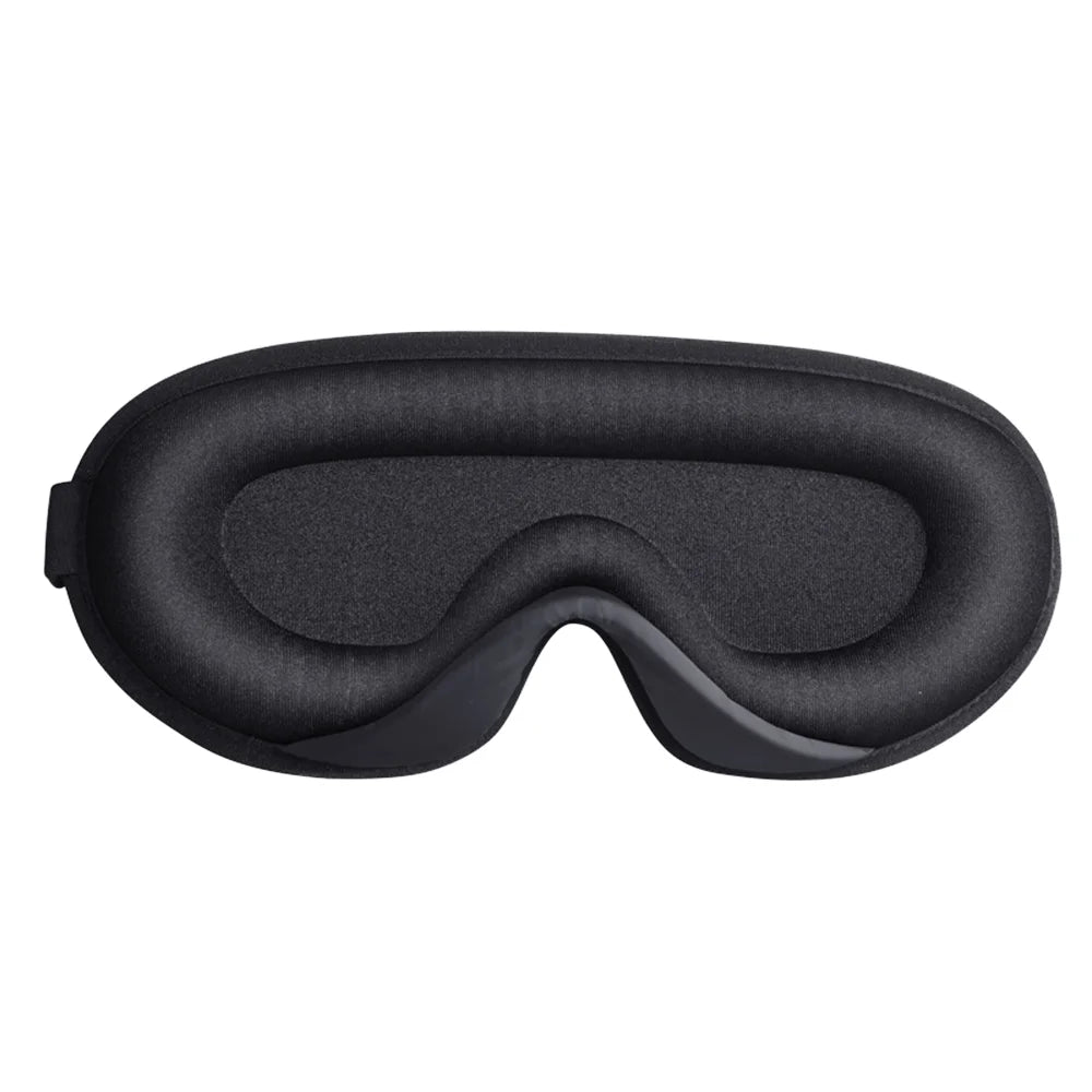 Adjustable Strap 3D Contoured Travel Eye Shade Cover Out Night Blindfold Memory Foam Lash Extension Sleeping Eye Mask Knit MegaBDM